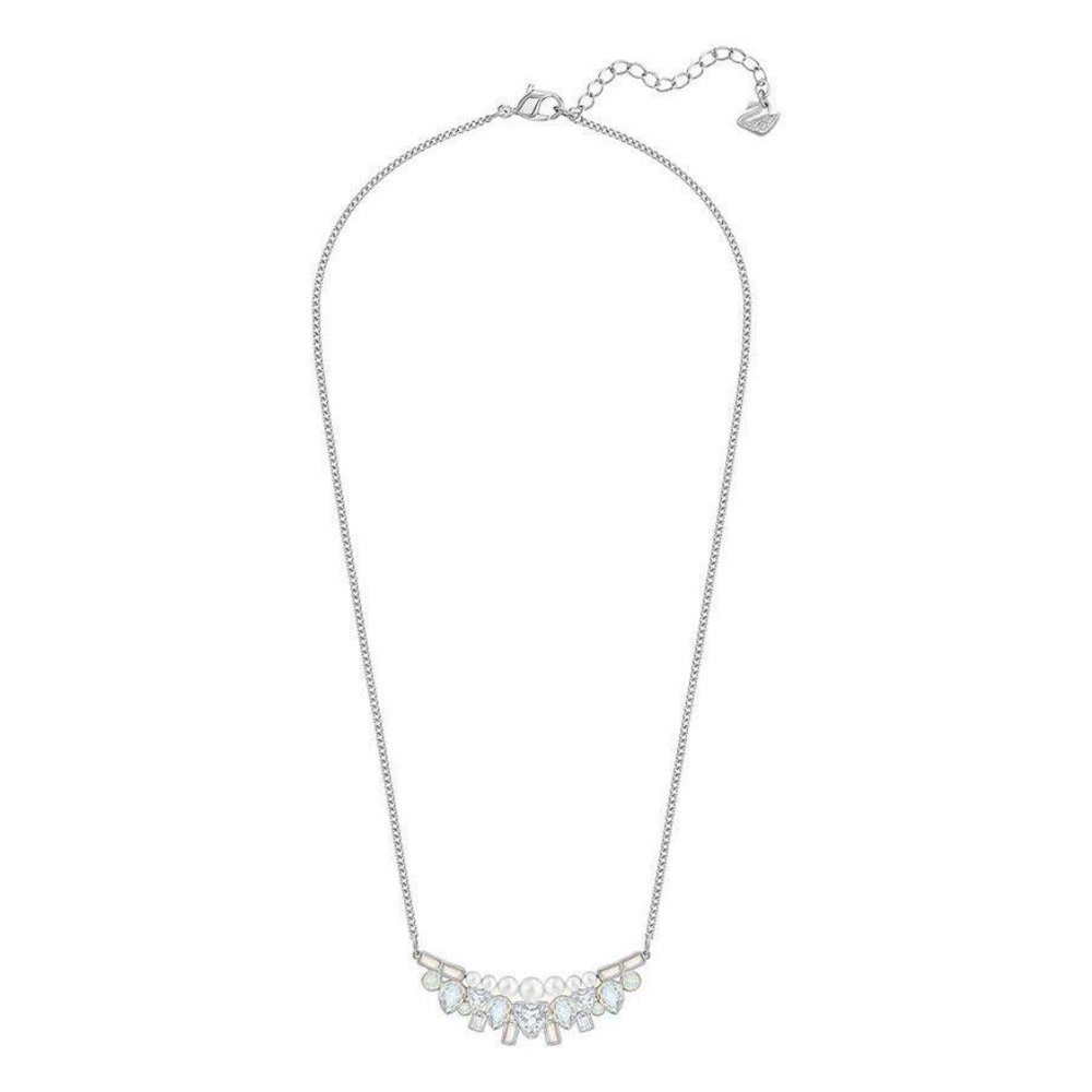 NIB Swarovski Festivity Small Crystal Pearl Necklace 5226203 - Picture 2 of 9